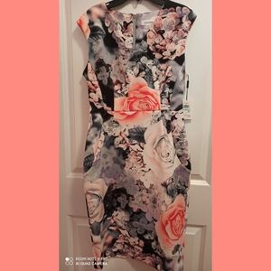 CALVIN KLEIN FLOWERS DRESS SIZE 8
